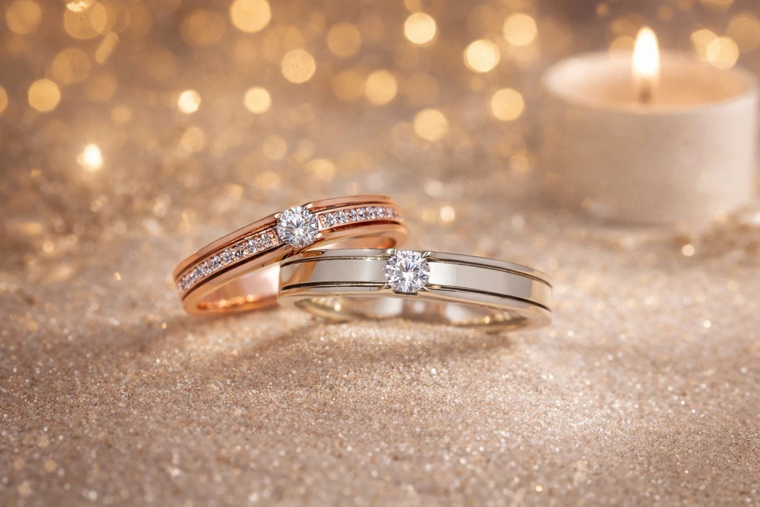 투라인 솔리테어 파베 커플링