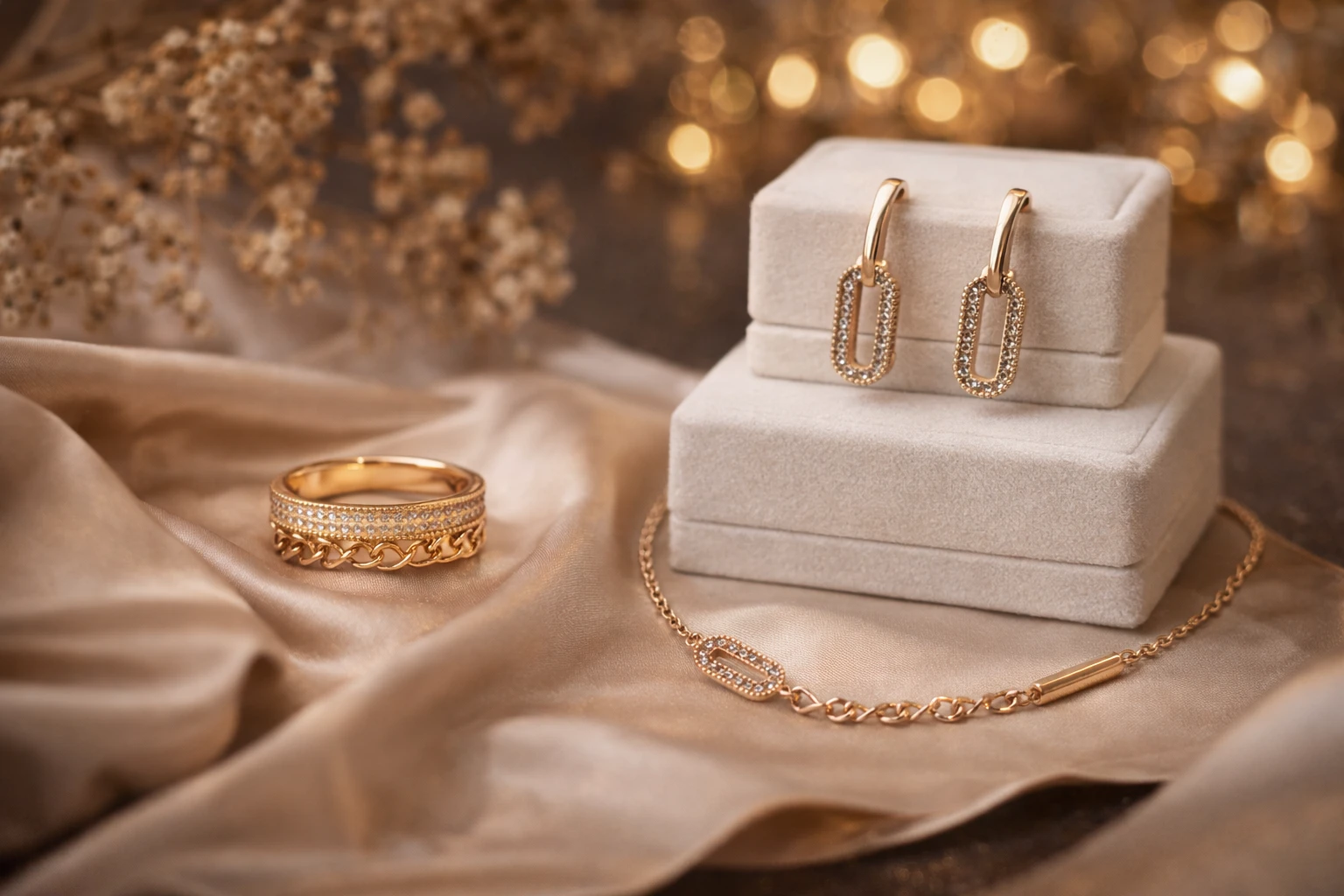 모던 듀얼 체인 패션 세트